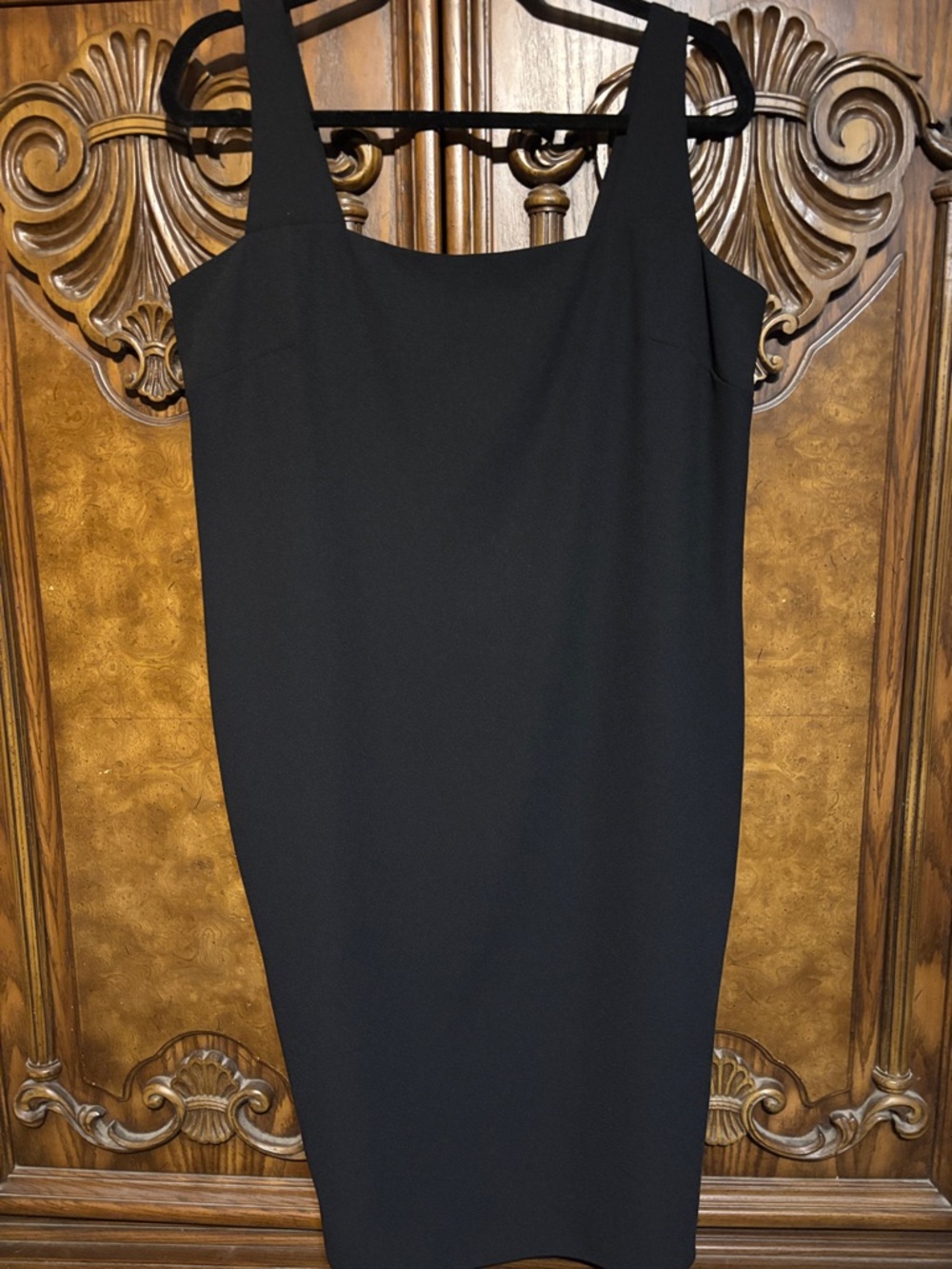 Ursula of Switzerland Black Sleeveless Midi Sheath Dress